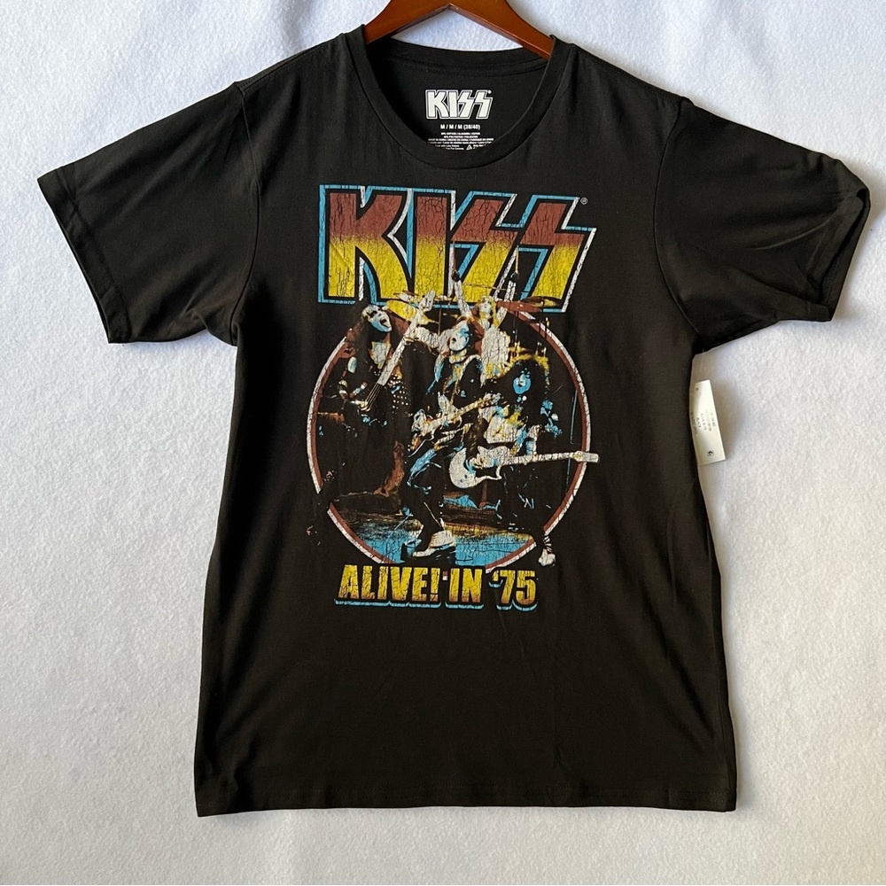 Kiss Alive in ‘75 Black Graphic Tee